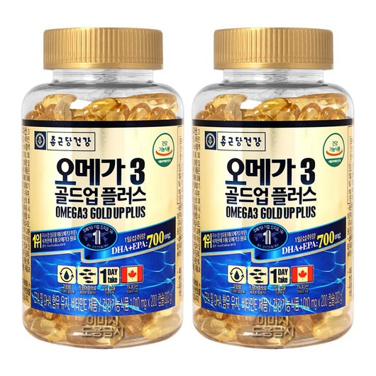 종근당 오메가3 골드업 플러스 1000mg x 200입, 200정, 2개