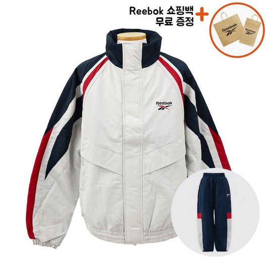 [백화점매장판] 리복 헤리티지 패딩 경량 자켓 점퍼 아우터 ppJ 베이지 아이보리 REJU4FJ30I4