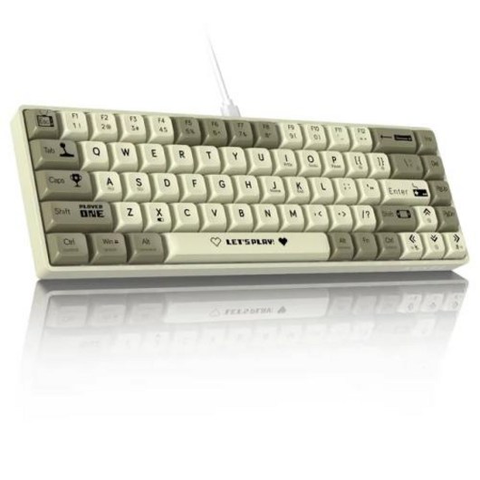 기계식 키보드 AJAZZ AK680 유선 PC용 68 키 경량 미니 게임용 및 사무실 풀 핫 스왑 가능 RGB 백라이트, 없음, 없음, 4) Gray Wired - 블루 스위치
