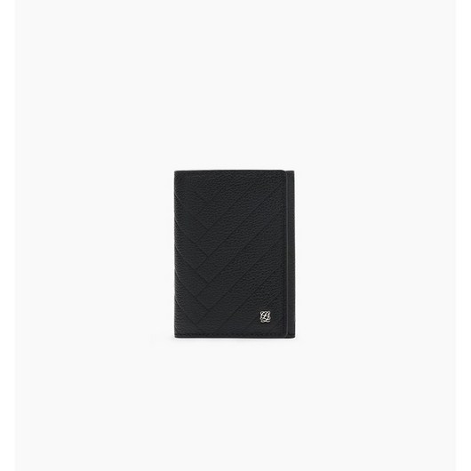 루이까또즈 정품 사선 퀼팅 포인트 남성 블랙 가죽 명함 카드지갑 SS1FM24BL