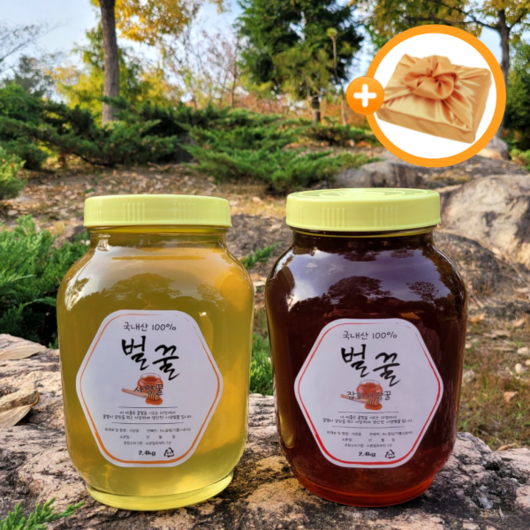 백화산 아카시아 잡화 사양벌꿀 세트 2kg+2kg 2병, 아카시아 잡화 사양벌꿀 2병, 2개