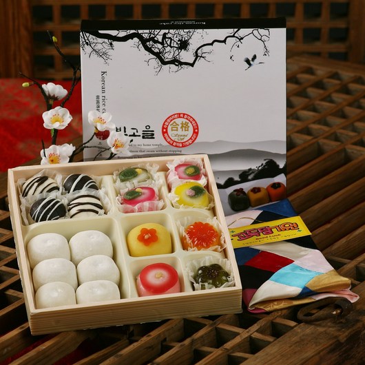 (수능선물)빚고을 합격1호 찹쌀꽃떡선물세트, 1개, 240g