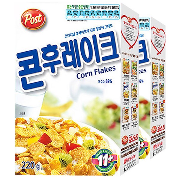 포스트 콘후레이크 시리얼, 220g, 2개