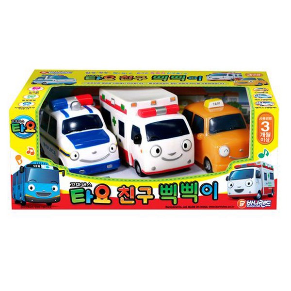 타요 친구 삑삑이 촉감발달완구 세트