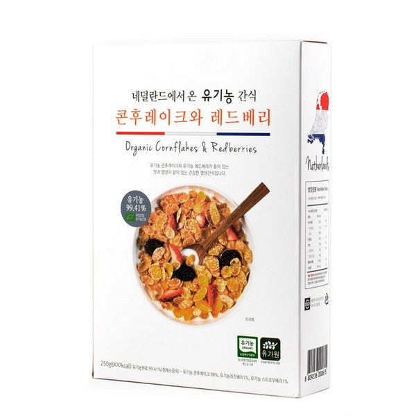 유가원 유기농 콘후레이크와 레드베리 시리얼