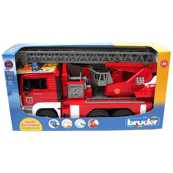 브루더 맨 소방차 작동완구, 혼합색상, 47 x 17.5 ..., 1개