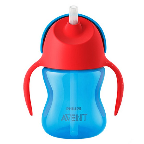 필립스아벤트 벤디 빨대컵 SCF796, 200ml, 레드 + 블루, 1개