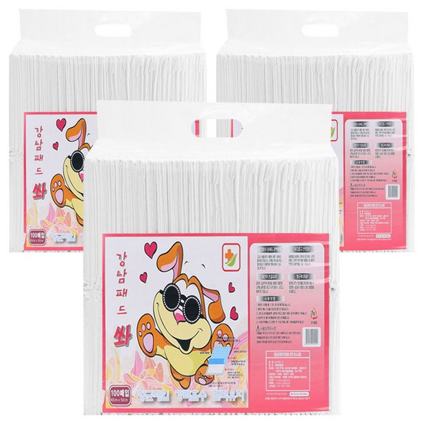 강남패드 쏴 배변 패드 18g, 40 x 50 cm, 100개입, 3개