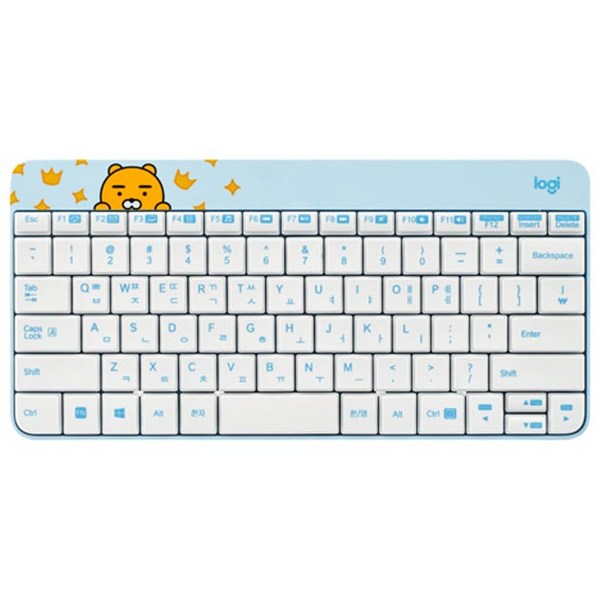 로지텍 카카오프렌즈 나노 무선 텐키리스 키보드