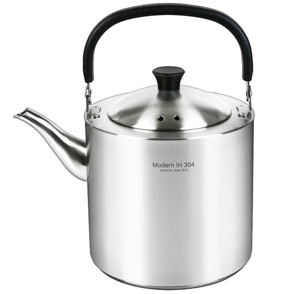 퀸센스 인덕션겸용 모던 스텐 주전자, 4L, 혼합색상, 1개