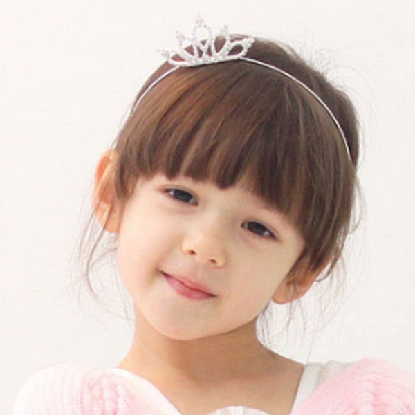 드레스하우스 여아용 큐티 심플 티아라 머리띠