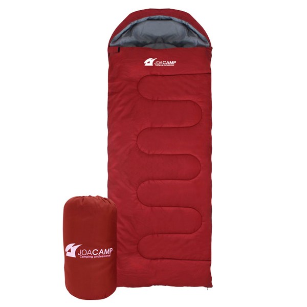 조아캠프 마운트침낭 후드 + 수납가방 세트, 와인, 1개