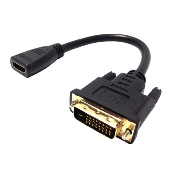 마하링크 HDMI F to DVI M 변환젠더 15cm
