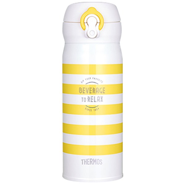 써모스 미디엄 텀블러 JNL-403K, 옐로우보더, 400ml, 1개