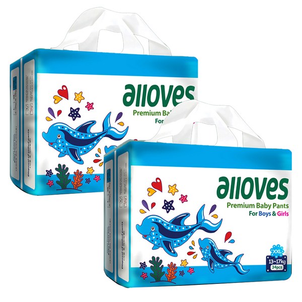 올러브 프리미엄 팬티형 기저귀 남녀공용, 점보형(2XL), 68매