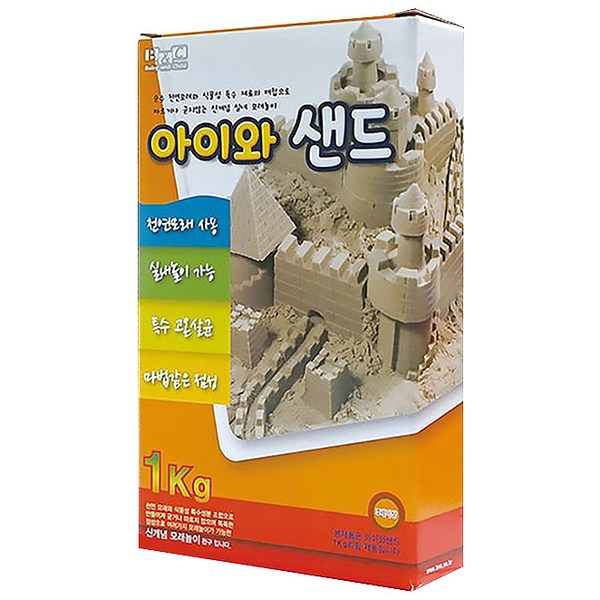 아이와 샌드 모래놀이 리필, 혼합색상, 1kg, 1개