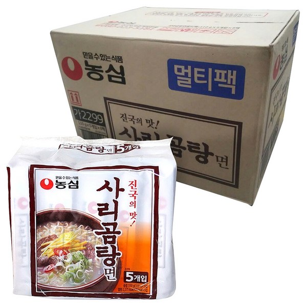 농심 사리곰탕면 110g