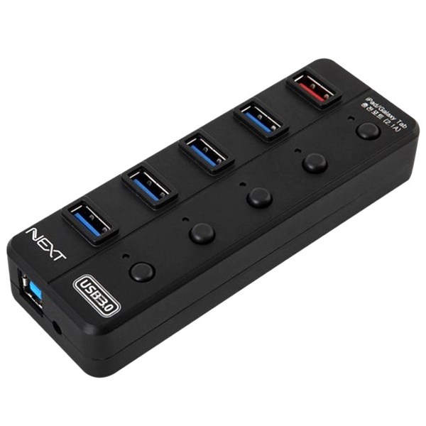 넥스트유 USB3.0 4포트+충전 1포트 유전원허브 /NEXT-UH305
