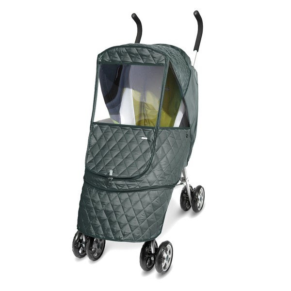 마니또 캐슬 알파 소형 유모차 방한커버, 카키그레이, 1개