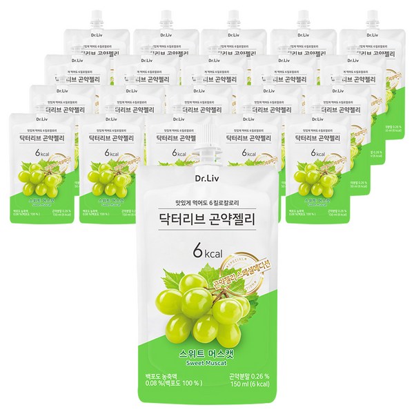닥터리브 곤약젤리 스위트 머스캣, 150ml, 20개