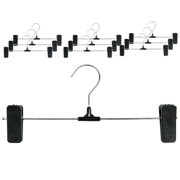 리에노 자국방지 바지걸이, 블랙, 10개