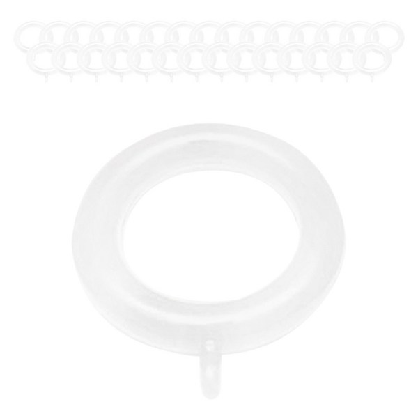  커튼링 25mm커튼봉용 30개, 화이트, 1개 