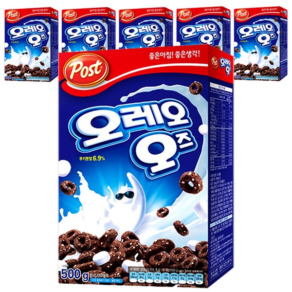 오레오오즈 시리얼, 500g, 6개