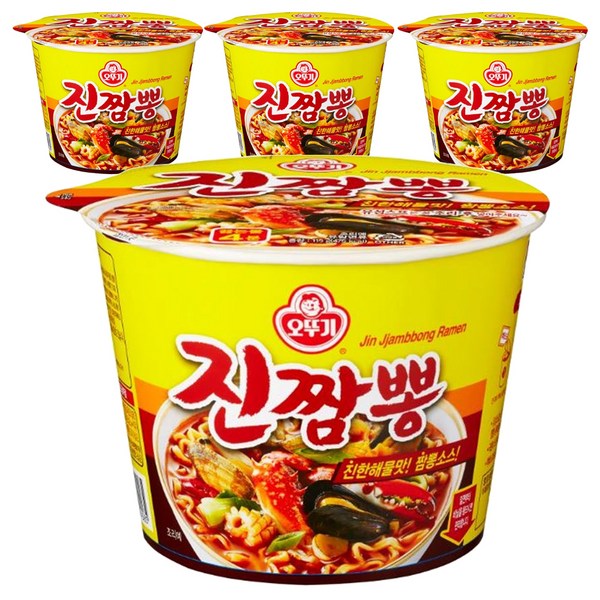 오뚜기 진짬뽕 컵라면, 4개