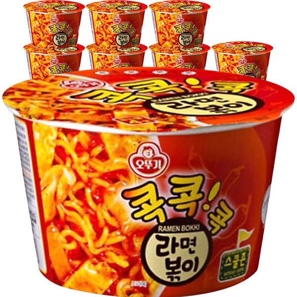오뚜기 콕콕콕 라면볶이 용기 120g, 8개