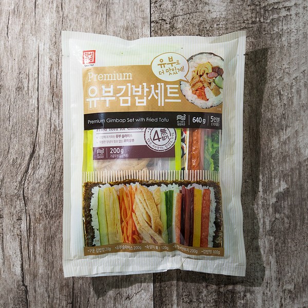 한성기업 프리미엄 유부김밥 재료세트, 640g, 1개
