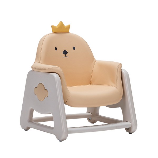 리바트 뚜뚜 높이조절 아이 의자 방문설치, 옐로우