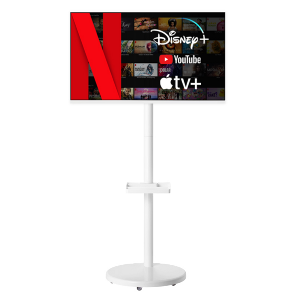 이노스 무빙스탠드 화이트 삼성 M5 M7 삼탠바이미 거치대 TV 스탠드 베사홀 200mm, FS-20