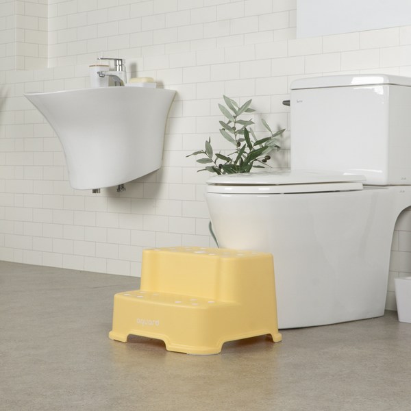  아가드 2단 유아 디딤대, 옐로우, 1개 