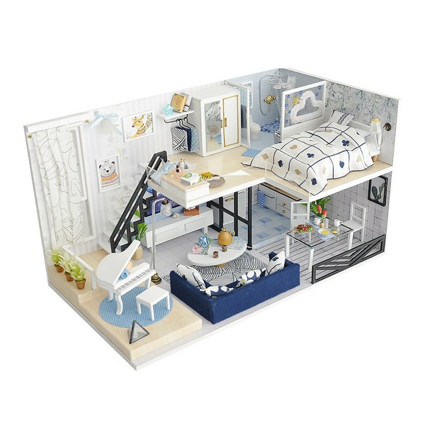 아디코 DIY 미니이처 하우스 그랜드 럭셔리, 혼합 색상