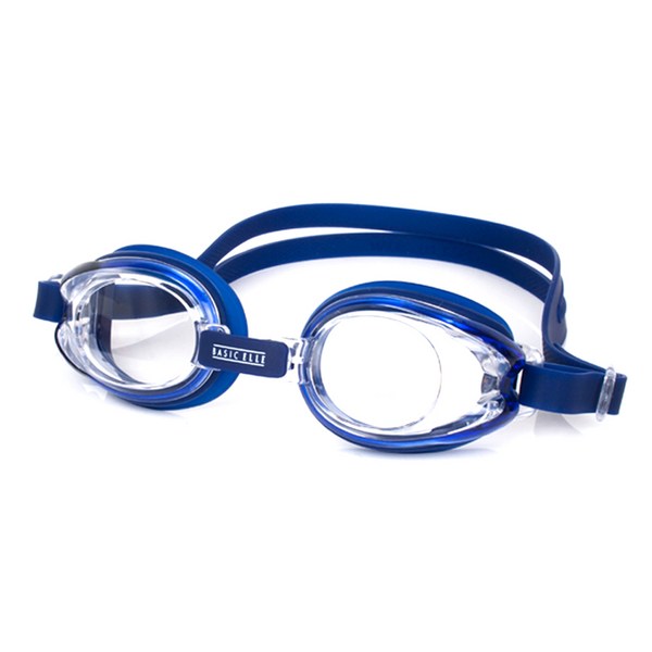 베이직엘르 김서림 방지형 아동 수경 물안경 BEP-RC06N, 네이비, 15 X4.5 cm, 1개