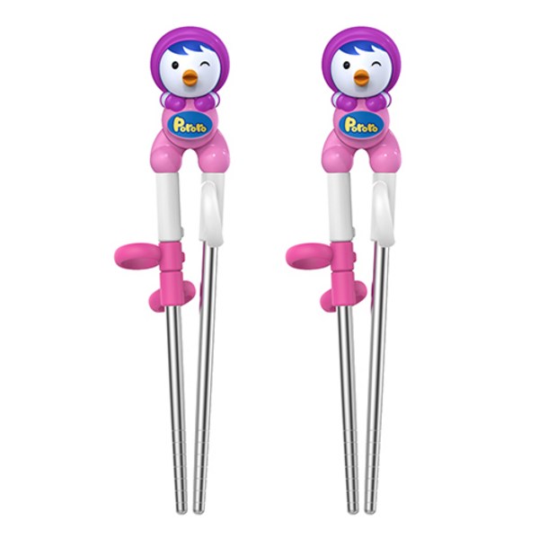 에디슨 아동용 입체 스텐 교정젓가락 2종 세트