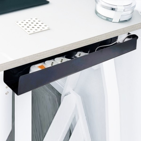  지마운트 멀티탭 선반 트레이 콘센트 GMT-CT1 + 케이블타이 4p 세트, 매트 블랙(트레이), 1세트 