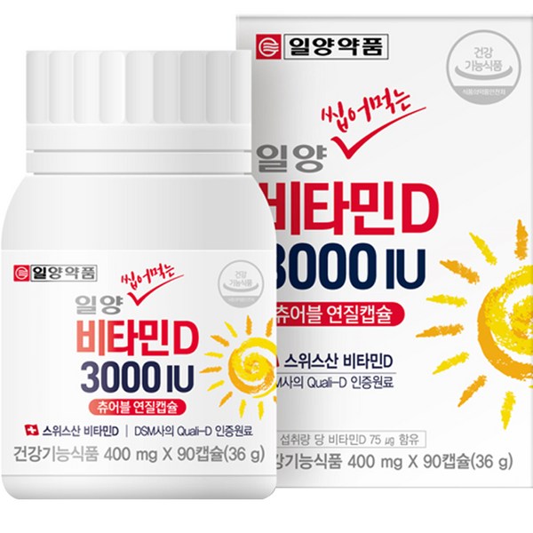 일양약품 일양 씹어먹는 비타민D 3000IU, 36g, 1개