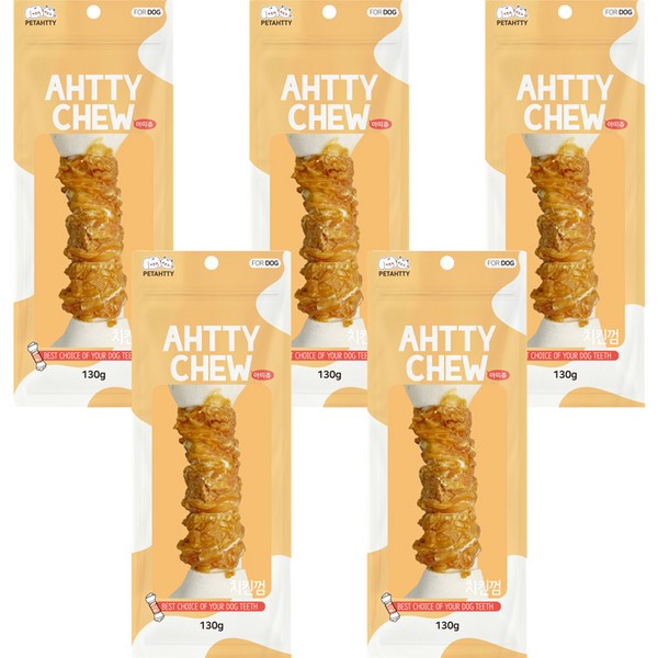 강아지 아띠츄 껌 특대형, 치킨, 130g, 5개