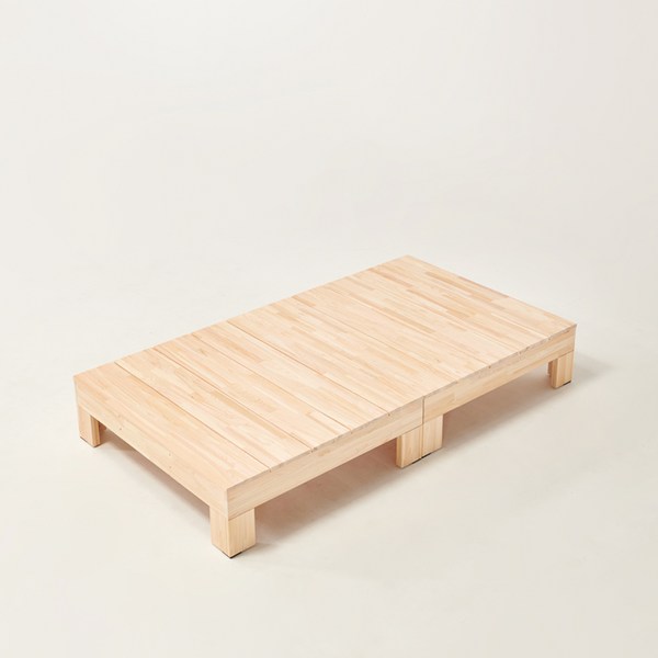 하모벨 밀라 편백나무 평상형 침대 프레임 단품 방문설치