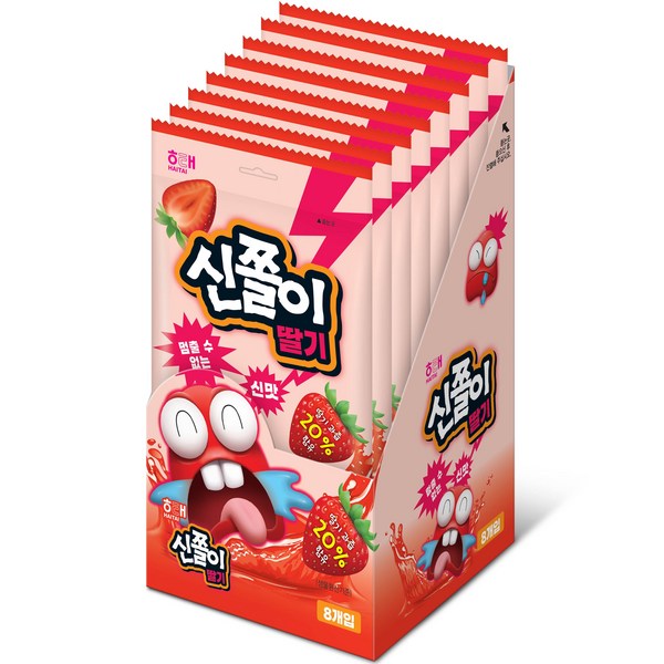 해태제과 신쫄이 젤리 딸기 8개입, 96g, 8개