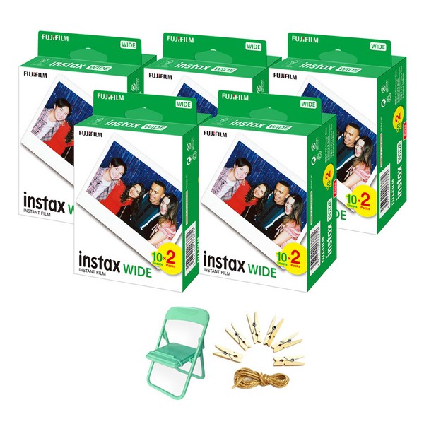 인스탁스 즉석 와이드필름 100p + 포토체어 랜덤발송 + 포토라인 세트