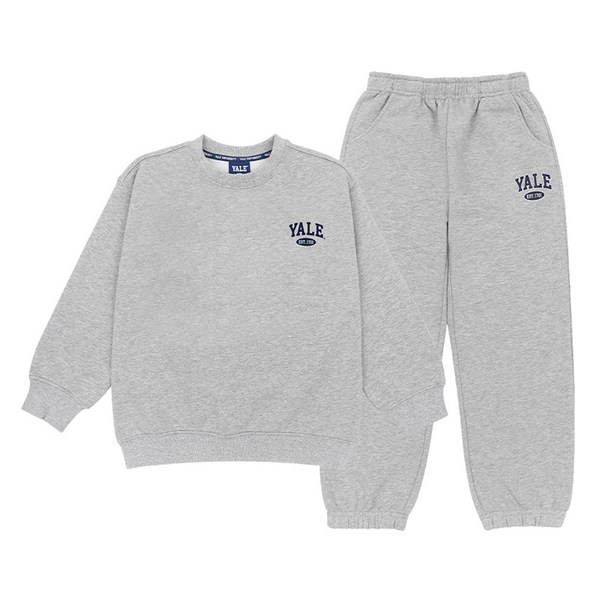 예일키즈 아동용 스몰 아치 로고 맨투맨 조거팬츠 세트 YJCRSUZ53817