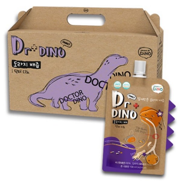 오가닉디노 닥터디노 달여만든 도라지 배즙, 100ml, 20개