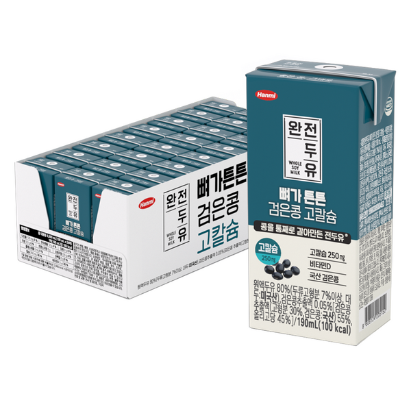 한미 완전두유 뼈가 튼튼 검은콩 고칼슘, 190ml, 24개