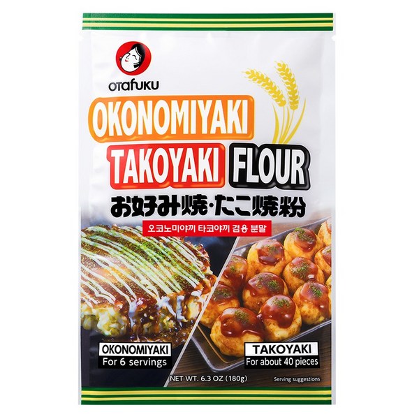 오타후쿠 오코노미야끼 타코야끼 겸용 분말, 180g, 1개