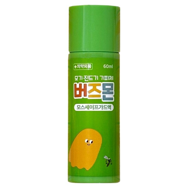 버즈몬 유아용 모기 기피제 스프레이 퇴치제 이카리딘 15%, 60ml, 1개