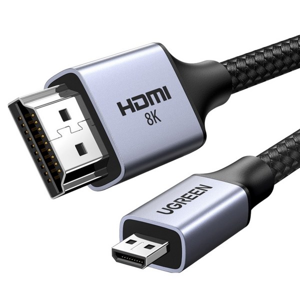 유그린 8K 60Hz Micro HDMI to HDMI 2.1 모니터 케이블