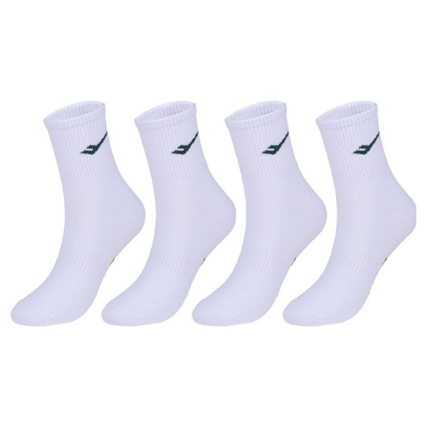 프로스펙스 여성용 컬러로고 중목 스포츠양말, S(230~250m..., 그린, 4개