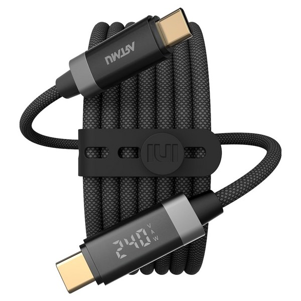 아트뮤 C타입-C 100W 240W 5A PD LED 디스플레이 고속충전 케이블